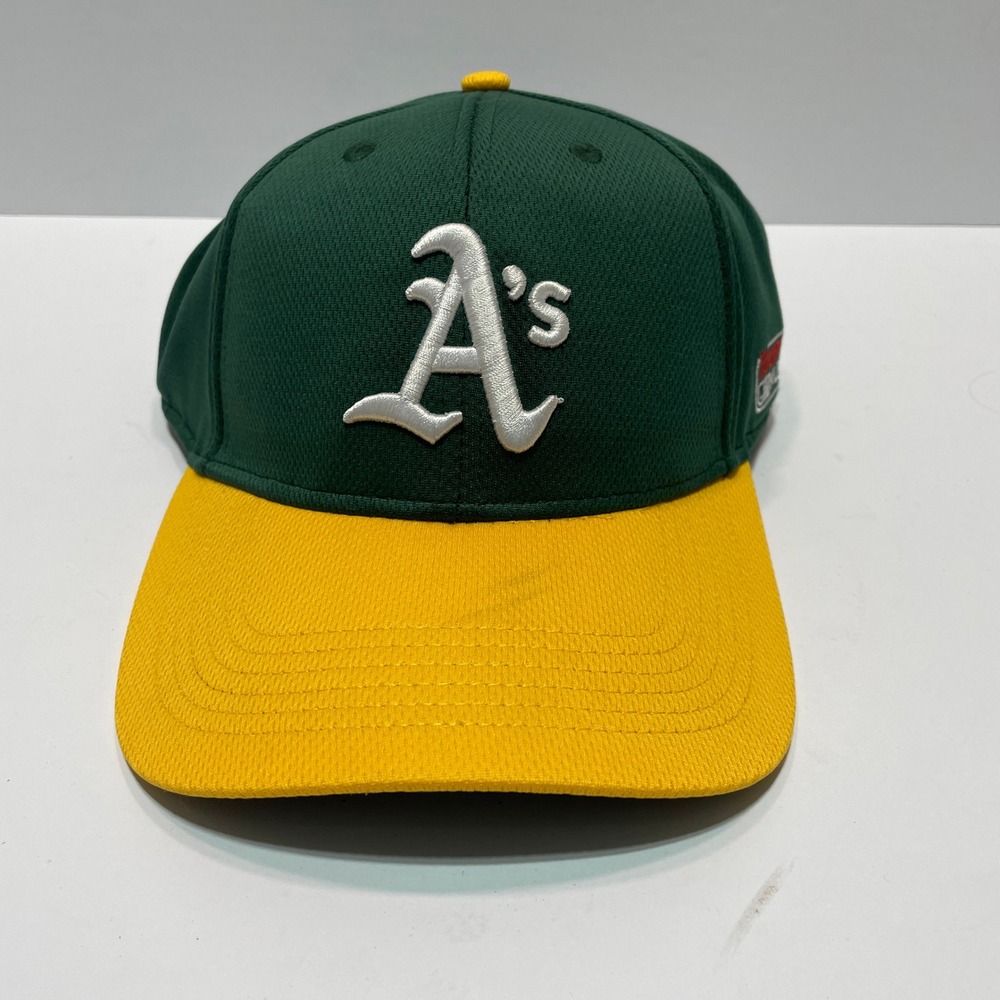 OC Sports Oakland Athletics MLB Baseball Cap Green Yellow Mesh Adjustable Hat